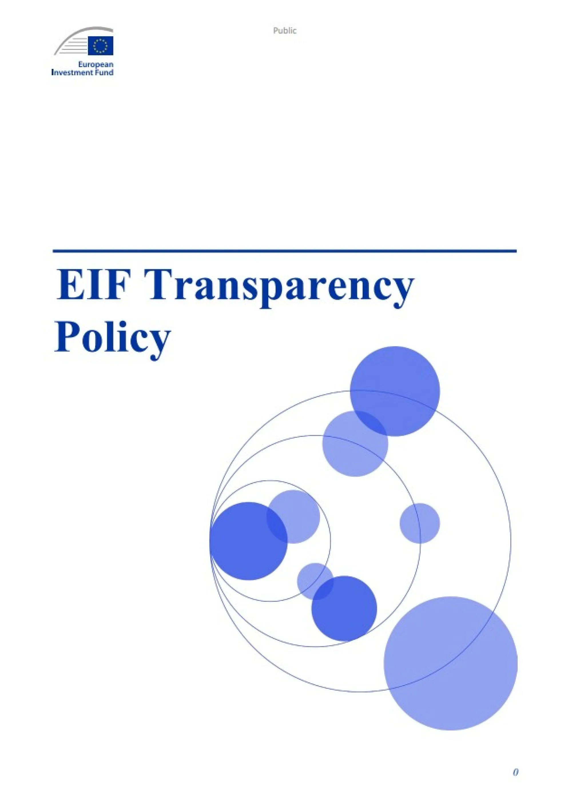 The EIF transparency policy