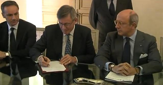 Gaetano Armao, Richard Pelly and Giovanni Notaro
