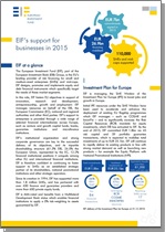EIF support for SMEs